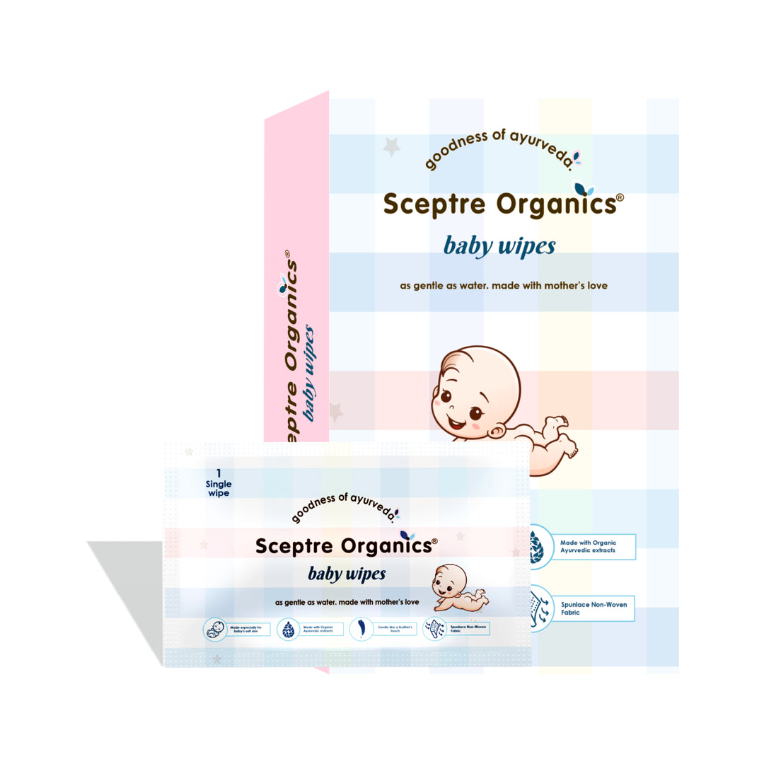 Sceptre Organics Baby Wipes Monocarton of 10 wipes