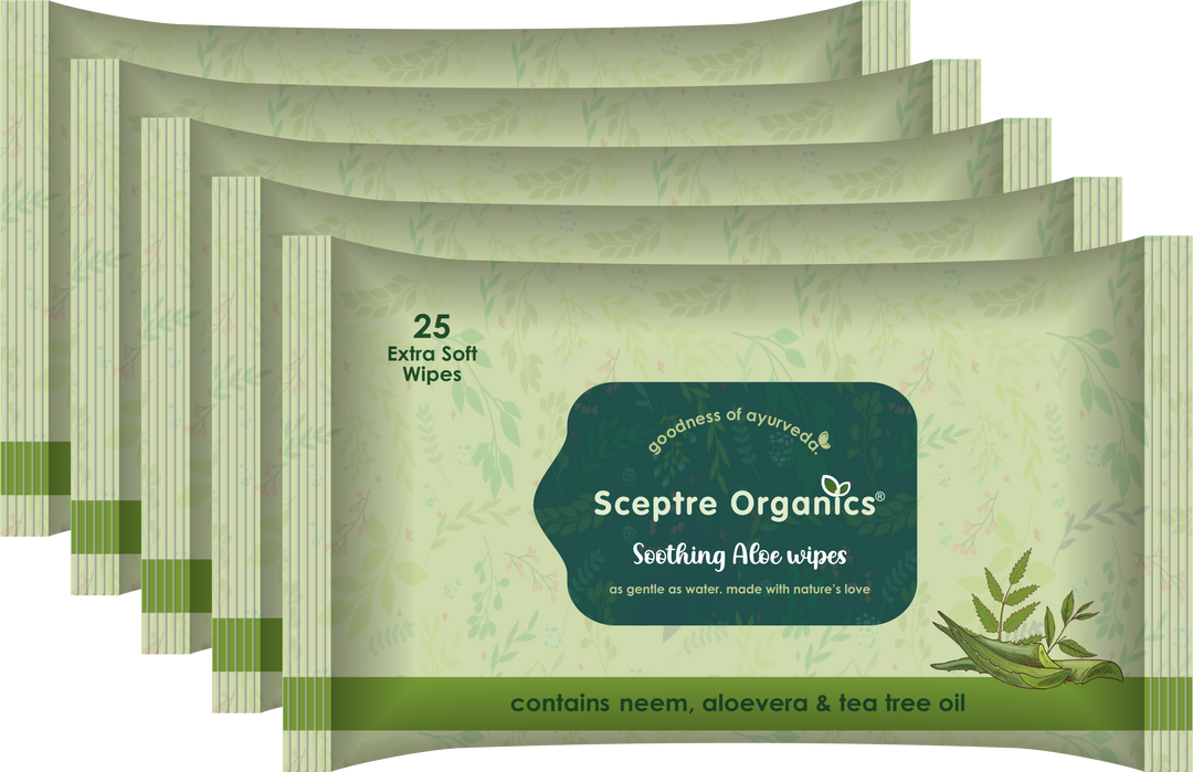 Cleansing Wipes(Combo Pack of 5, 125 Wipes)