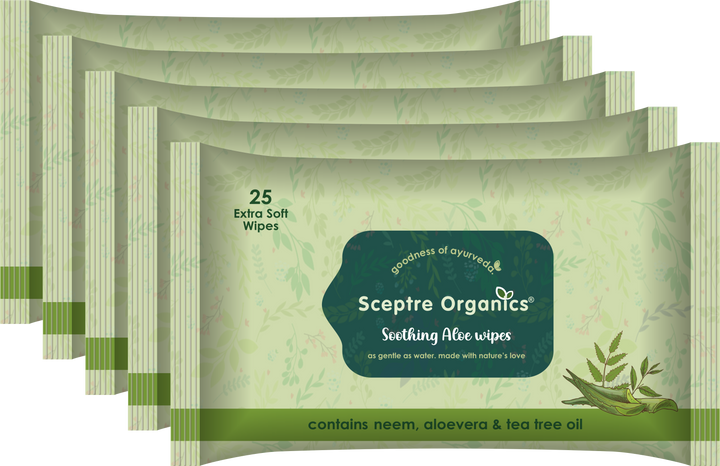 Cleansing Wipes(Combo Pack of 5, 125 Wipes)
