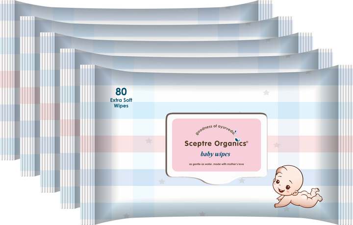 Baby Wipes (Combo Pack of 5, 400 Wipes)